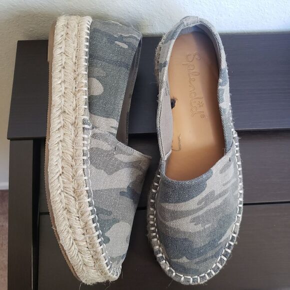 Splendid Laney camo espadrille slip ons 6.5 - Picture 6 of 7